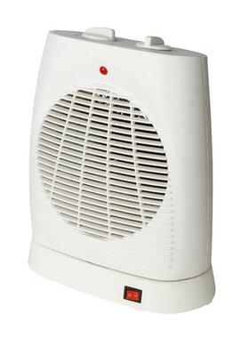 暖风机可摇头 白色小取暖器 fan heater 家用 LQ-818B速热