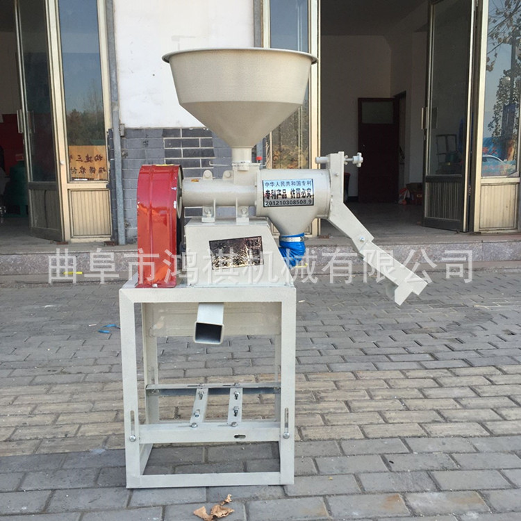 兰考县黄豆脱粒机 鸿祺砂轮式碾米机 水稻去皮碾米机