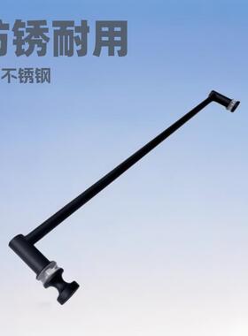 淋浴房把手304不锈钢拉手实心哑黑防锈450孔距十年厂龄成信五金厂