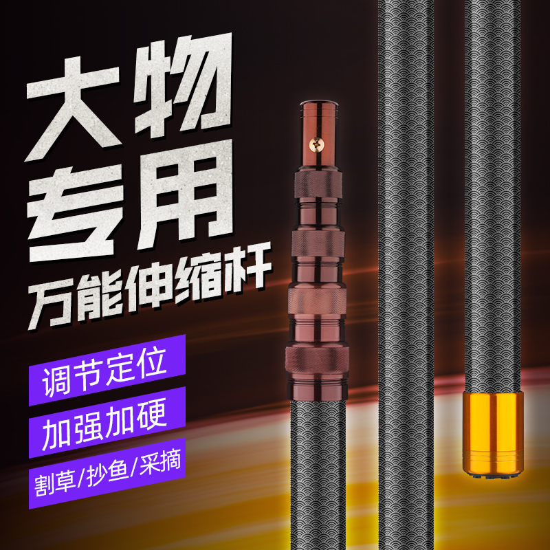 大物伸缩多功能抄网杆