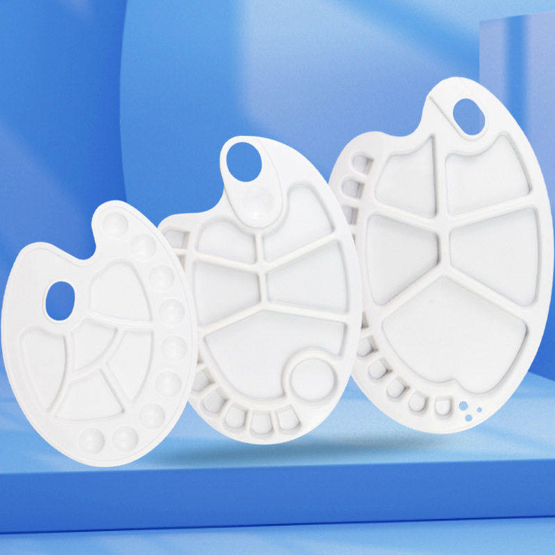 水彩油画画画盘diy绘画多规格塑料款椭圆14孔颜料调色盘,玩具/童车/益智/积木/模型,调色盘,淘宝优惠券,粉丝福利购,淘宝优惠卷