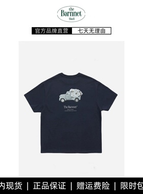 【现货】theBarnnet shell八奶韩国圆领套头印花短袖T恤上衣