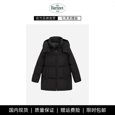 【现货】theBarnnet shell冬季机车风休闲保暖连帽面包羽绒服外套