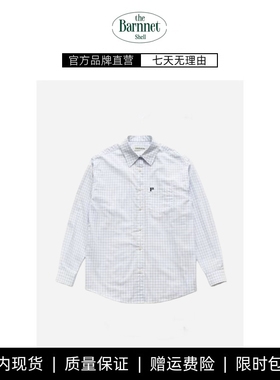 【现货】theBarnnet shell韩国东大门fever格子休闲宽松气质衬衣