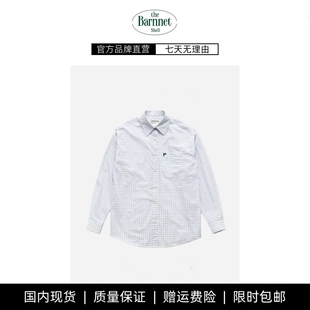theBarnnet shell韩国东大门fever格子休闲宽松气质衬衣 现货