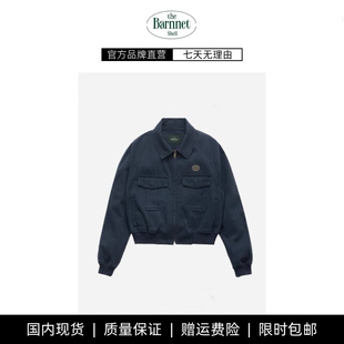 shell韩国八奶家夹克韩系翻领拉链飞行短外套 theBarnnet 现货