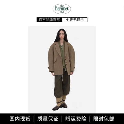 【现货】theBarnnet shell冬季新款韩国通勤羊毛西装毛呢大衣外套