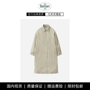 新款 shell秋季 theBarnnet 韩国设计师廓形单排扣风衣外套 现货