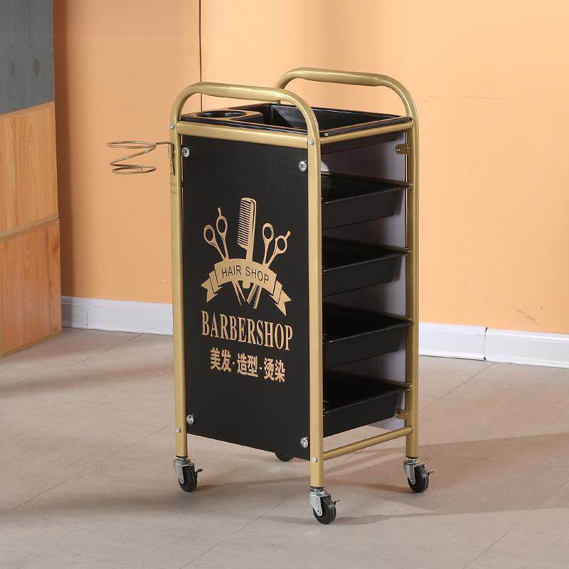 新款染发推车理发店烫染发廊工具院专用小车美发手推车抽屉杠子柜