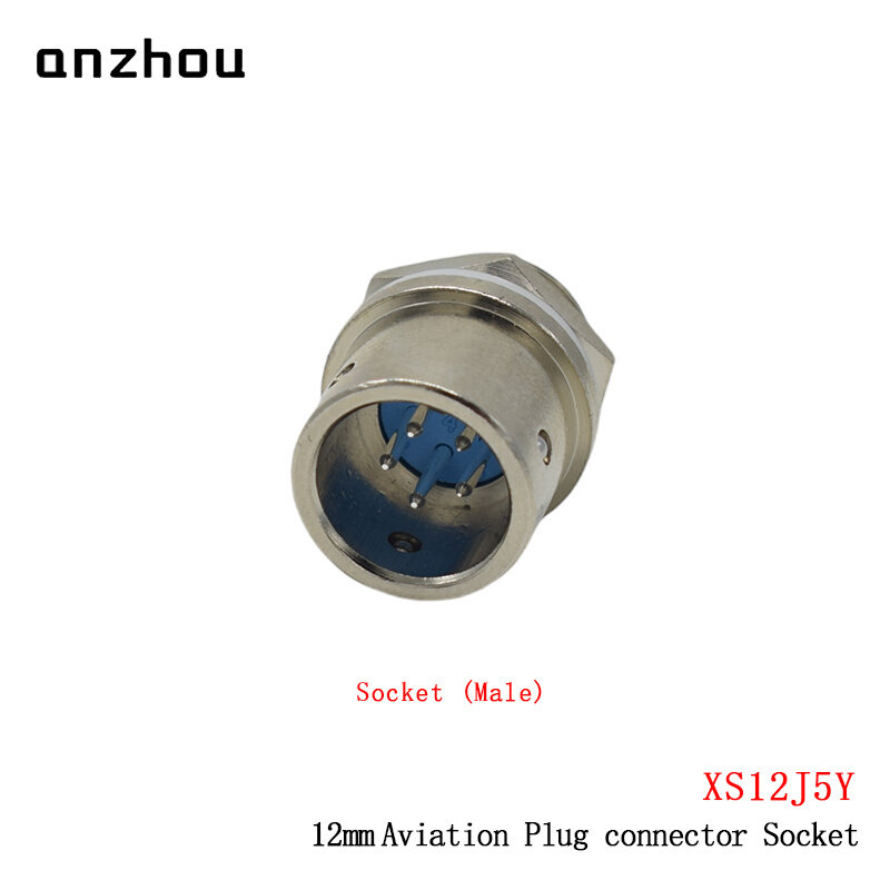 minsoo线束连接器xs12k5p插头xs12j5y插座5芯航空插头xs12jk-5p