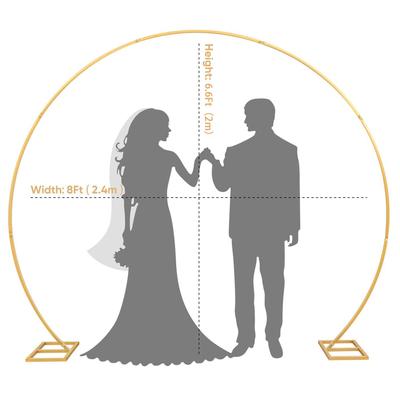 金属结婚礼拱门铁艺婚庆专用半圆拱形支架子草坪花架圆形装饰道具