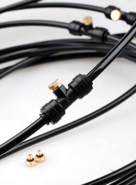 HD01海景低压喷雾套装配件雾化喷头黑色接头配件套装座体堵头