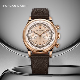 Furlan Marri机械式石英表SABBIAROSA玫瑰金计时复古弗兰玛瑞手表