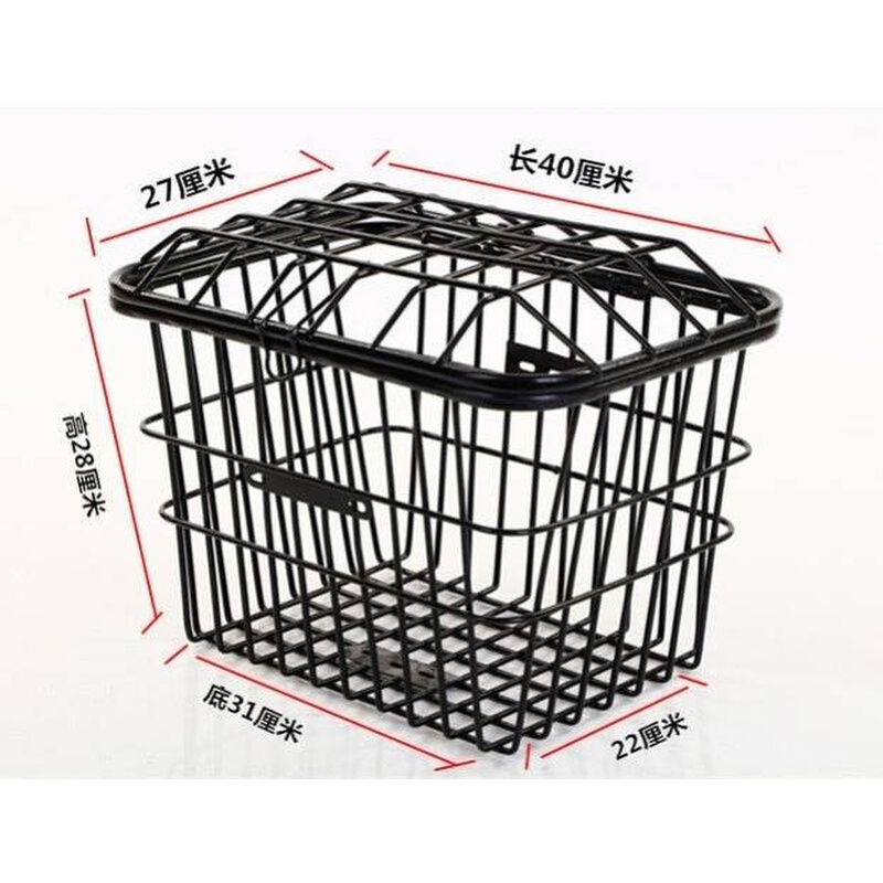 自行车后座架加车筐篓子加大山地车单车菜篮子后坐货架购物篮漏网