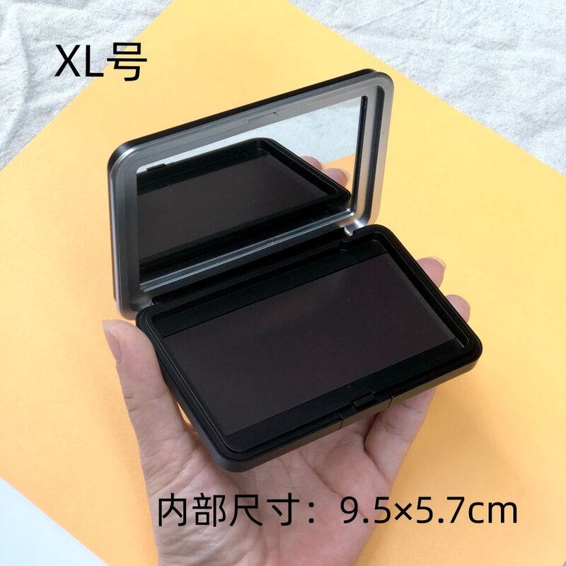 彩妆单色眼影腮红磁吸收纳空盒口红分装压盘替换磁铁盒