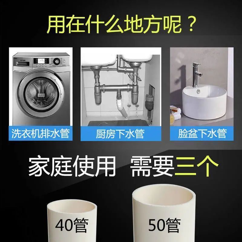 洗手盆下水管道防臭密封圈厨房下水管封口盖堵返臭防溢神器