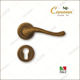 迦南Canaan原装意大利进口铜门锁欧式古典复古系列2103OB型号