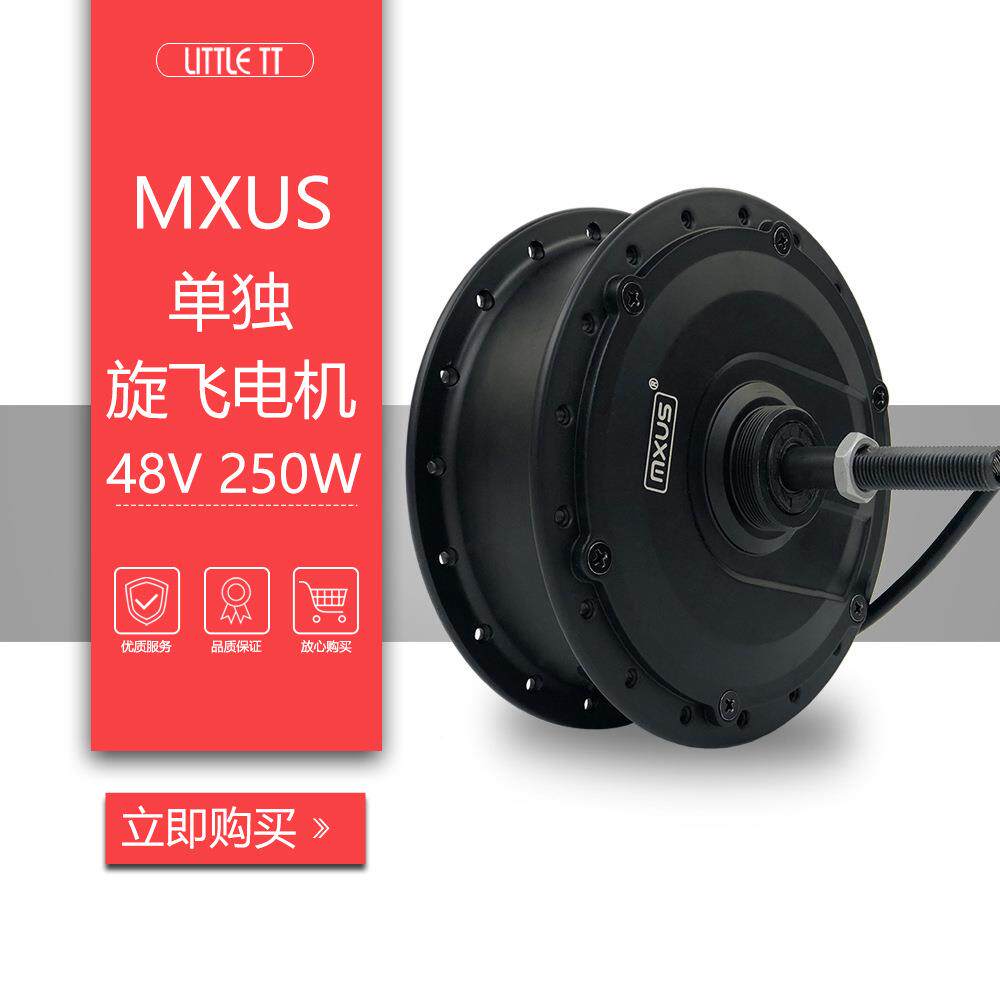 MXUS自行车锂电改装小高速48V250W后驱旋飞山地/公路自行车