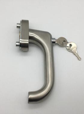 不锈钢窗把手窗户执手锁铝框窗拉手双湾窗锁窗户防盗锁