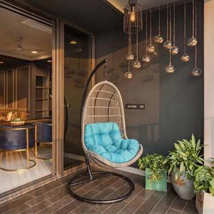 吊篮藤椅室内家用吊床双人秋千阳台摇椅掉鸟巢吊兰懒人摇篮椅吊椅