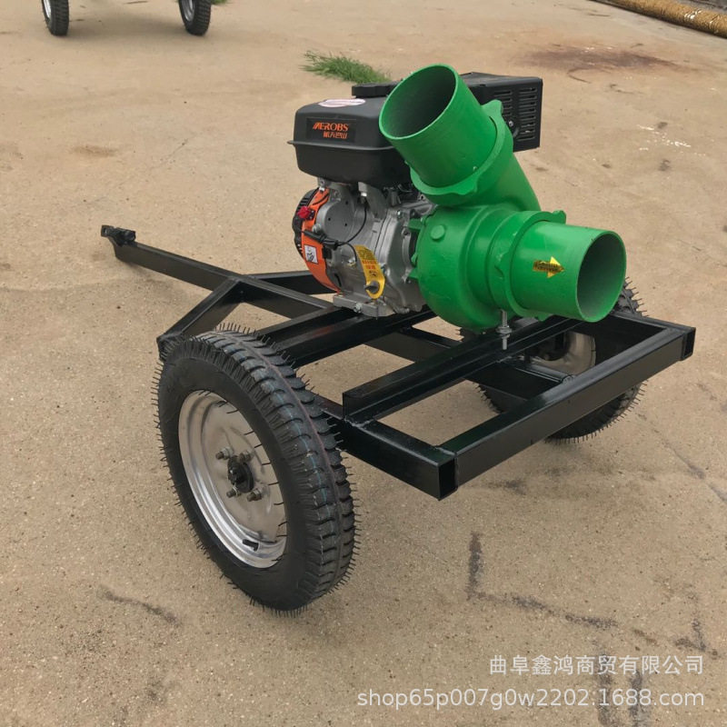 加厚密封铸铁离心泵 金属烤漆汽油机抽水泵 小型2寸高扬程抽水泵