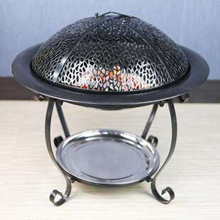 室内家用碳盆炭盆无烟炉冬天取暖器火炉木炭烧烤架火盆架烧烤炭炉