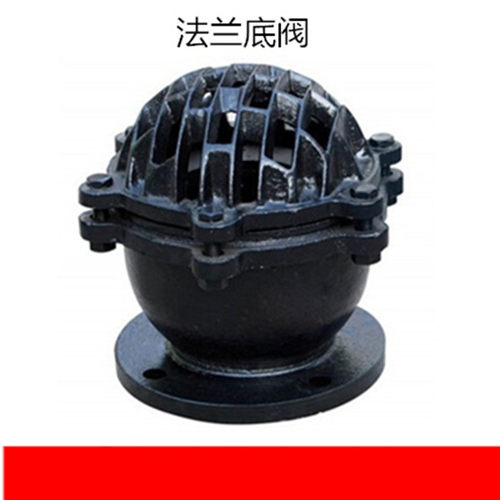 H42X -6法兰底阀 水泵头 水泵花篮 抽水吸水底阀 污水处理底阀