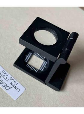 peak三折式放大镜japan黑色1209sa3刻度1厘米鸽眼纺织印刷折叠式