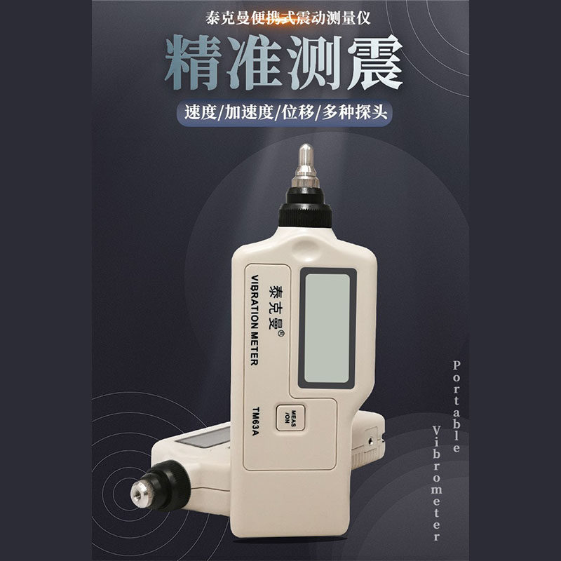 泰克曼便携式测振仪TM63A/TD63A振动测量仪震动测试仪TM63C笔式