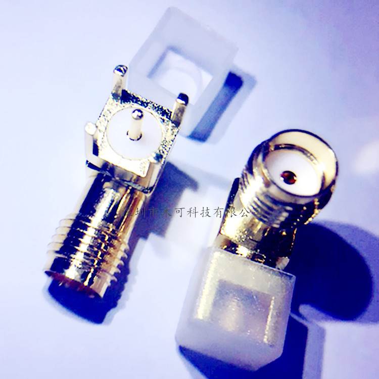 SMA-KWE 90度卧式SMA座 外螺内孔 /针 RF天线座射频连接器