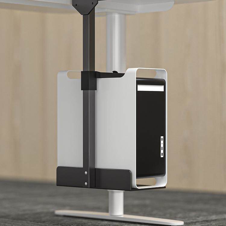 桌底悬挂主机托架电脑悬浮置物架办公台式主机箱吊架托盘金属支架