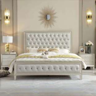 美式轻奢实木床1米8主卧大床双人床法式高端大气高靠背公主床婚床