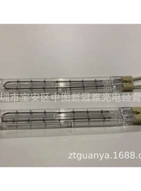 1500W双管透明IR加热灯管200MM注塑机红外线加热管220V吹瓶机灯