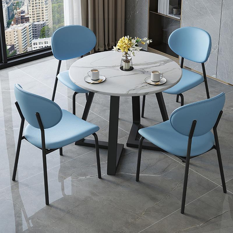 简约接待桌椅组合谈判洽谈桌商务用店面会客桌椅办公室休闲小圆桌