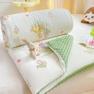 23款 单双人被芯棉被芯 田园风豆豆绒被子大豆纤维春秋加厚保暖冬季