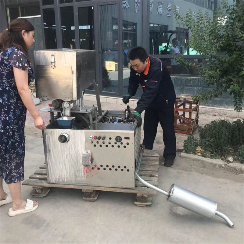 汽油全套小型空心棒机40型五谷杂粮膨化机多功能家用膨化颗粒机