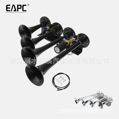 TZ-3164管火车高音气控喇叭改装电气喇叭四管直排鸣笛汽笛卡车