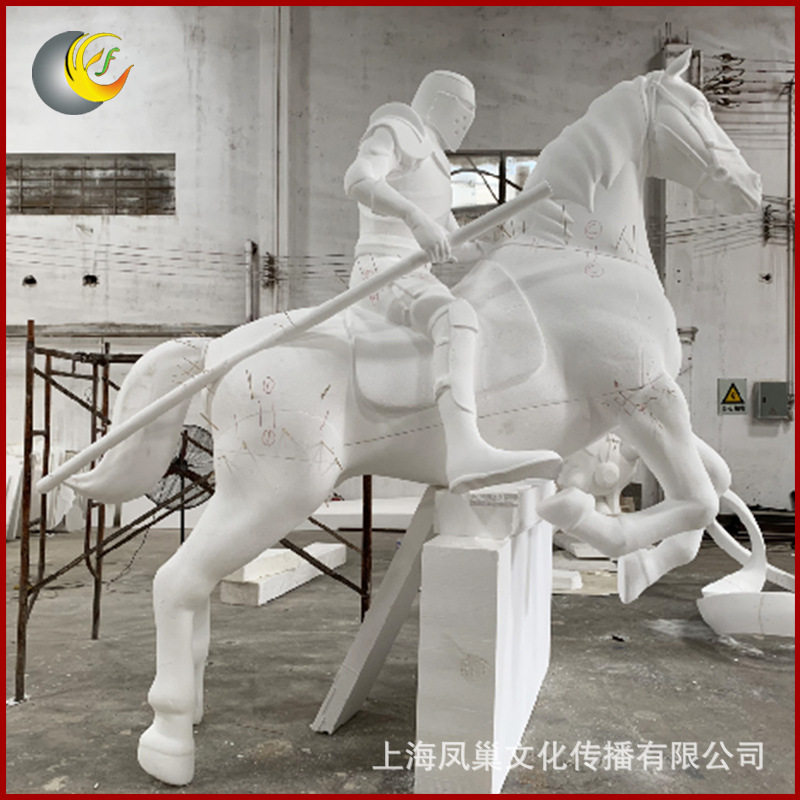 马泡沫雕现货供应泡沫模型雕塑动物人物卡通影视舞台道具泡沫雕塑