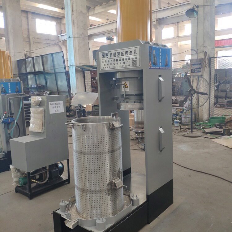 植物籽油新型液压榨油机 聚民牌榨油作坊茶油豆油立式榨油机