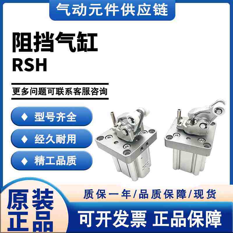 SMC RSH20/RSH30-15/20DL/DM/BL/BM/TL/TM-D 重载型止动气缸