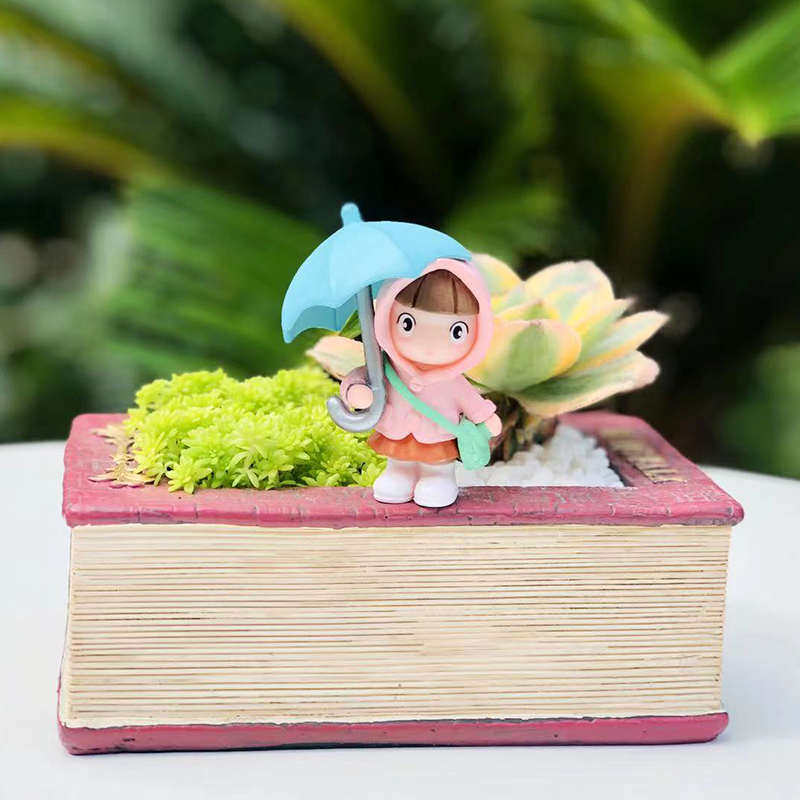 幼儿园书本花生日礼物个性花盆欧式盆古多花盆肉小提琴复器创意