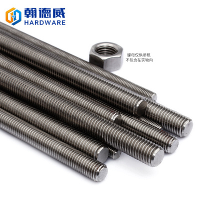 250mm500mm长 螺纹杆304不锈钢丝杆 通丝 螺杆 牙条 M2M2.5M3-M20