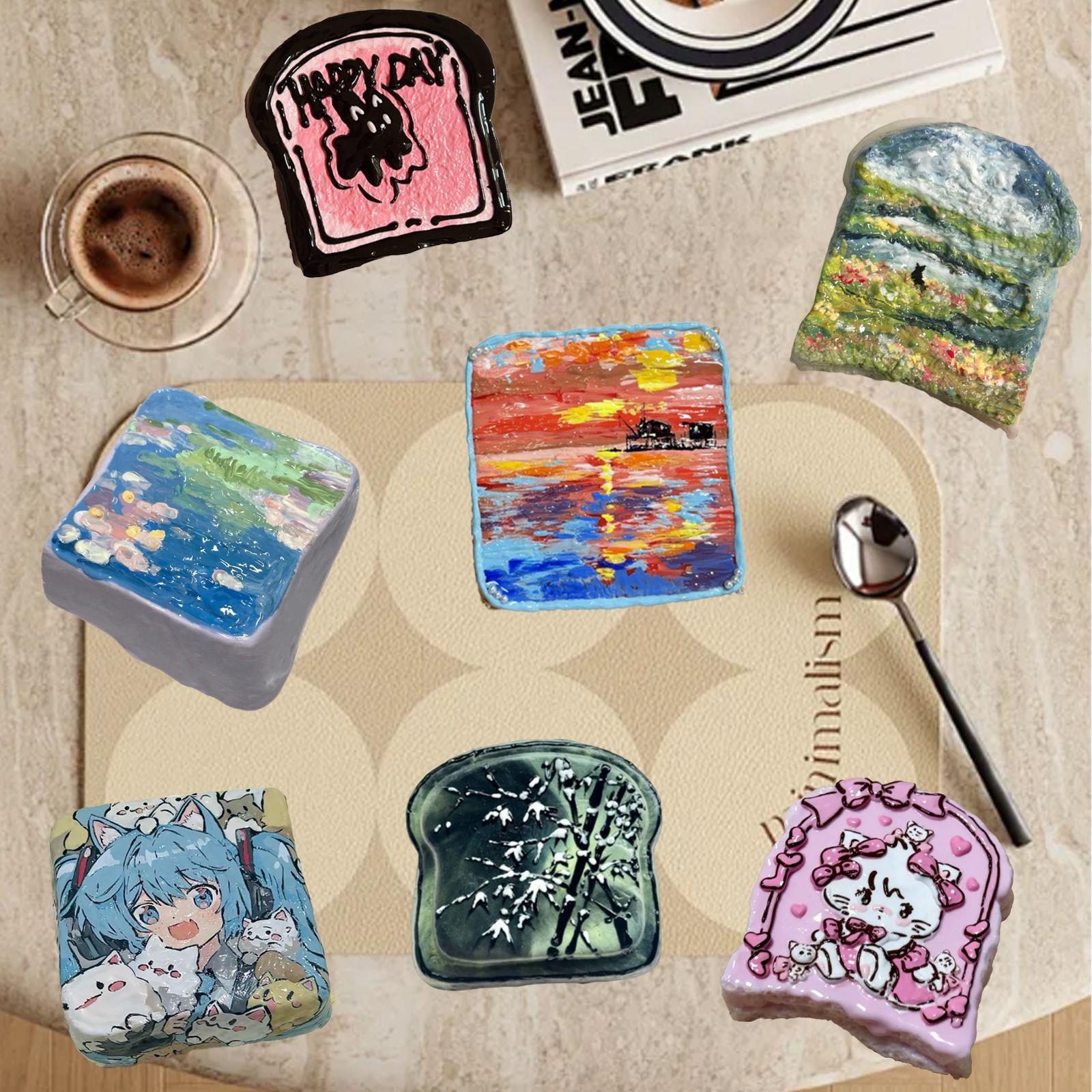 手绘吐司捏捏模具DIY柴犬吐司烘焙包蜡烛模具基础吐司硅胶模具