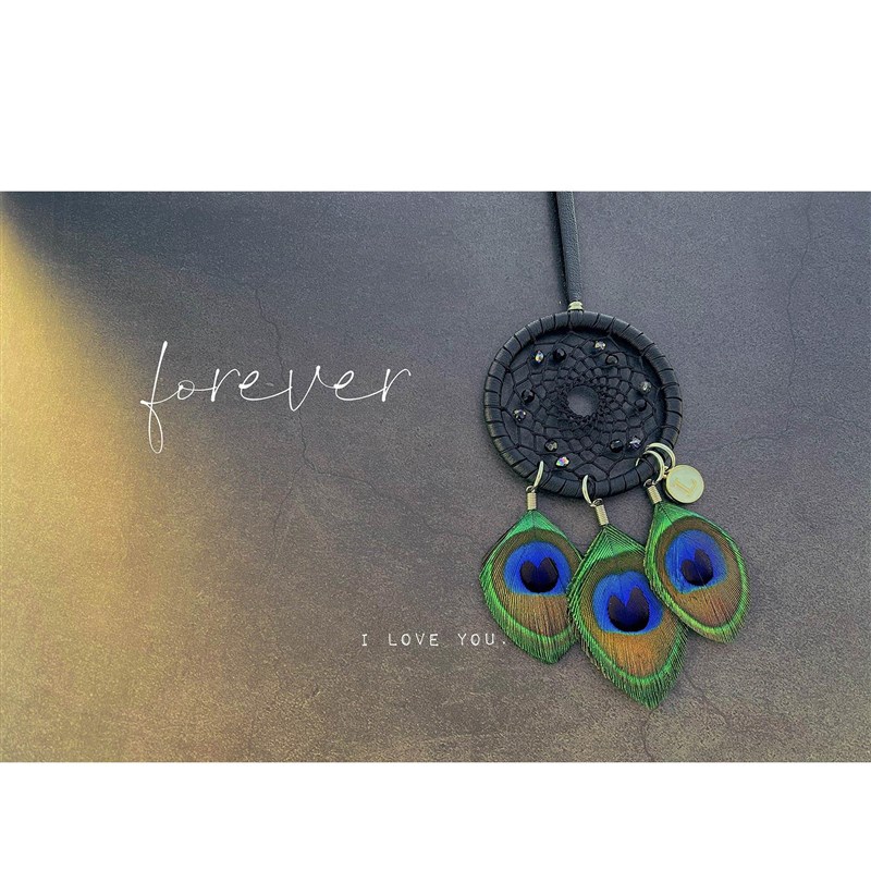 茉莉原创孔雀羽毛捕梦网汽车挂件创意复古Imini车载后视镜挂饰吊