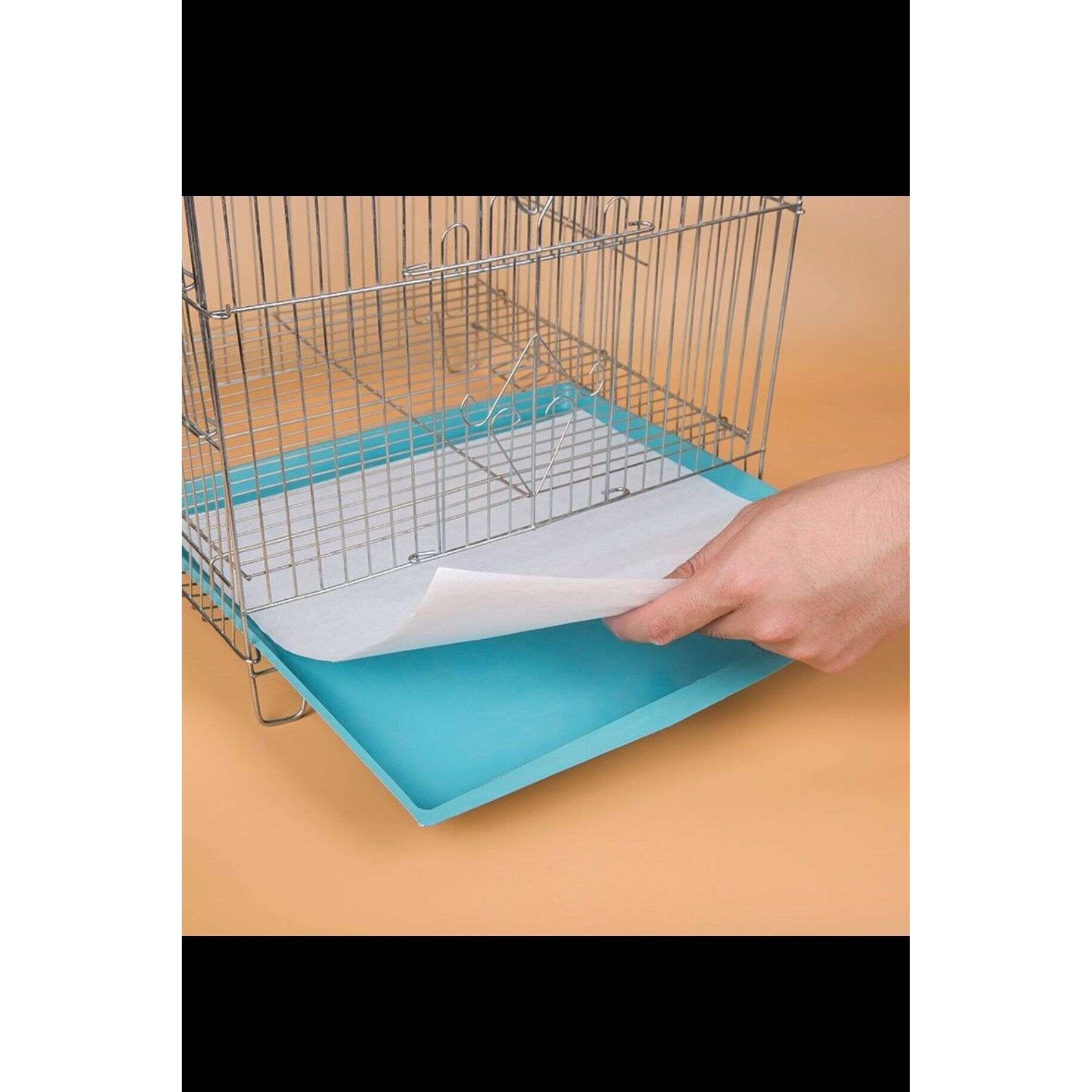 长方形鸟笼垫纸一次性吸粪便底盘垫子鹦鹉笼子配件用品托盘接粪纸