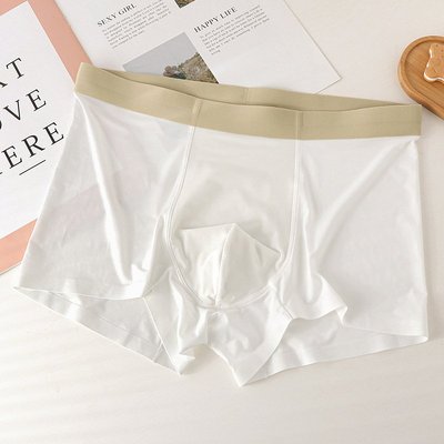 5937男士冰丝短裤内裤大码阿罗高端个性潮流男士生运动四平角内裤