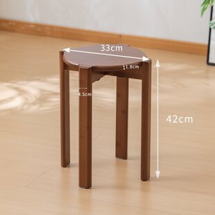 楠竹凳子可叠放组合餐桌凳客厅新中式木凳现代简约叠叠乐圆凳竹制