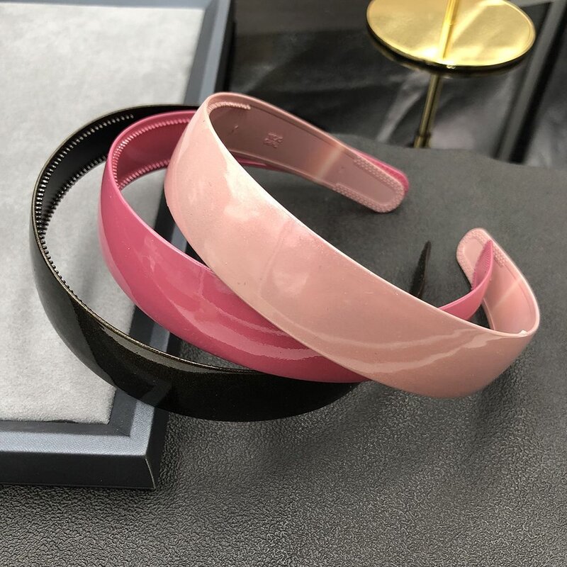 新款耐用宽边亮面净面带齿发箍女士洗脸外出压发捆头饰窟