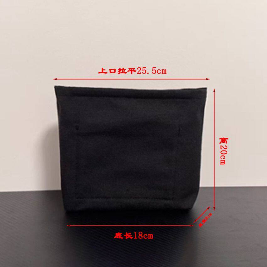 手工钩织包包专用帆布内衬袋纯色拉链大容量规整收纳包内置内胆