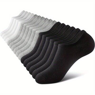 Unisex Cut Ankle Socks 10 Pairs Casual Breathable Appeal Men